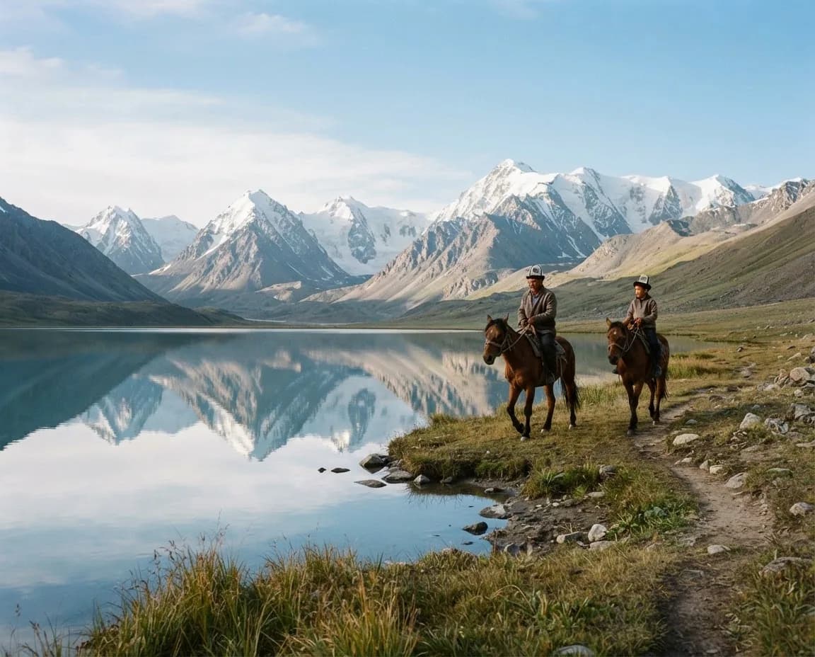 Documentary image from the Song-Kul route